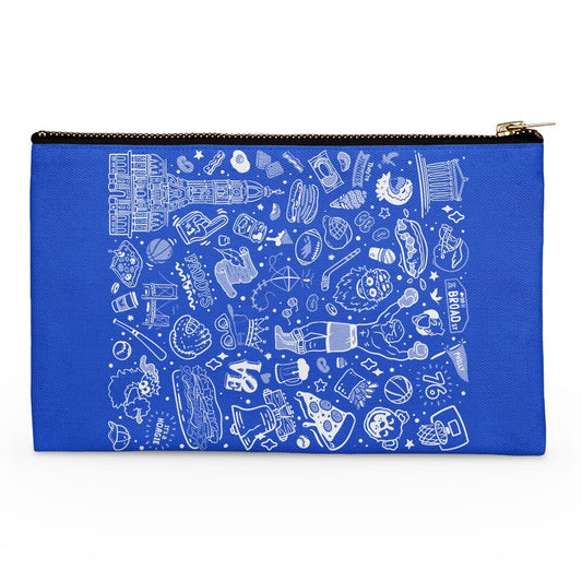 Philly Icons (Blue) - Accessory Pouch