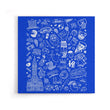 Philly Icons (Blue) - Canvas Print