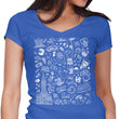 Philly Icons (Blue) - Women's V-Neck