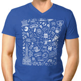 Philly Icons (Blue) - Men's V-Neck