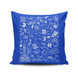 Philly Icons (Blue) - Throw Pillow