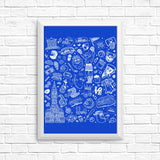 Philly Icons (Blue) - Posters & Prints