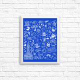 Philly Icons (Blue) - Posters & Prints