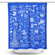 Philly Icons (Blue) - Shower Curtain