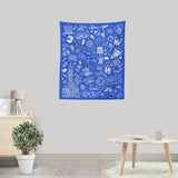 Philly Icons (Blue) - Wall Tapestry