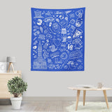 Philly Icons (Blue) - Wall Tapestry