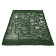 Philly Icons (Dark Green) - Fleece Blanket