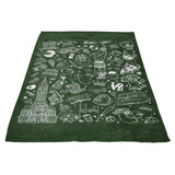 Philly Icons (Dark Green) - Fleece Blanket