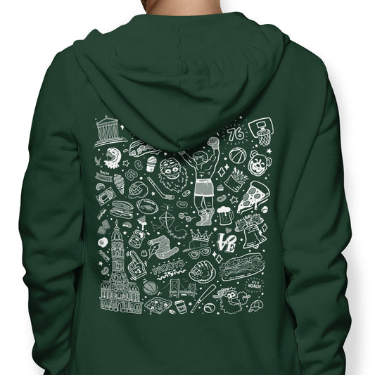 Philly Icons (Dark Green) - Hoodie