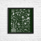Philly Icons (Dark Green) - Posters & Prints