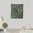 Philly Icons (Dark Green) - Wall Tapestry