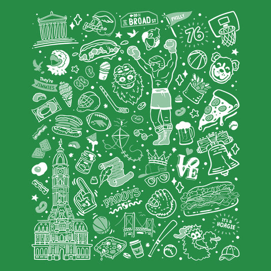Philly Icons (Green) - Coasters