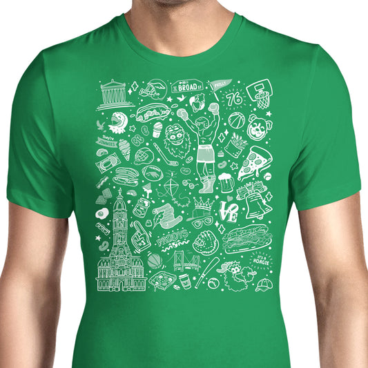 Philly Icons (Green) - Men's Apparel