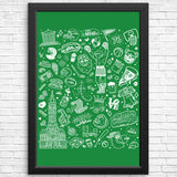 Philly Icons (Green) - Posters & Prints
