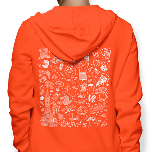Philly Icons (Orange) - Hoodie