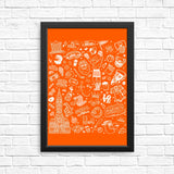 Philly Icons (Orange) - Posters & Prints