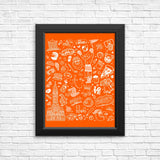 Philly Icons (Orange) - Posters & Prints