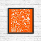 Philly Icons (Orange) - Posters & Prints