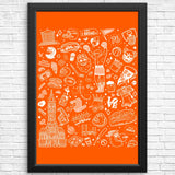 Philly Icons (Orange) - Posters & Prints