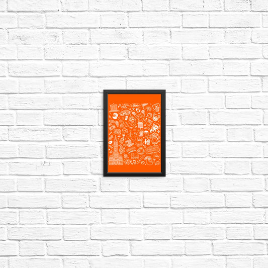 Philly Icons (Orange) - Posters & Prints