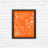 Philly Icons (Orange) - Posters & Prints