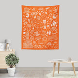 Philly Icons (Orange) - Wall Tapestry