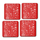 Philly Icons (Red) - Coasters