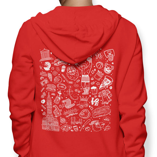 Philly Icons (Red) - Hoodie