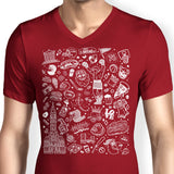 Philly Icons (Red) - Men's V-Neck