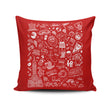 Philly Icons (Red) - Throw Pillow