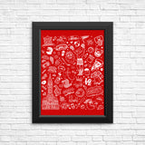 Philly Icons (Red) - Posters & Prints