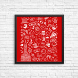 Philly Icons (Red) - Posters & Prints