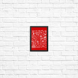 Philly Icons (Red) - Posters & Prints