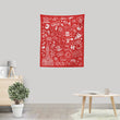 Philly Icons (Red) - Wall Tapestry