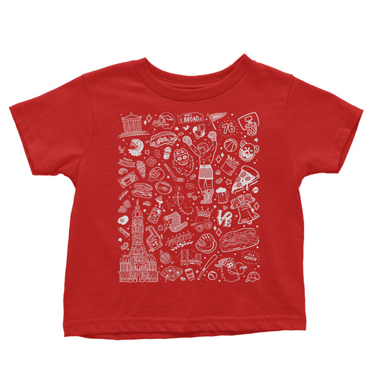 Philly Icons (Red) - Youth Apparel