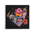 Pink Blob Game - Canvas Print