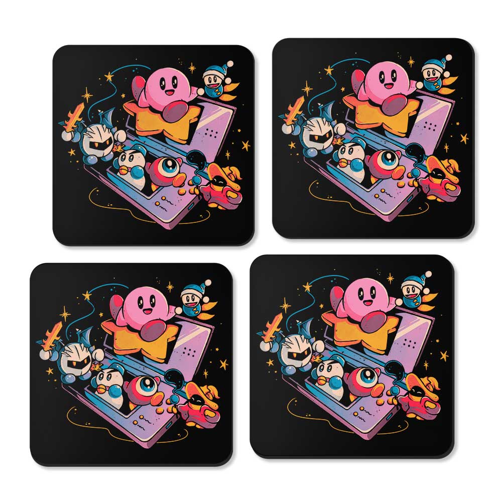 Pink Blob Game - Coasters