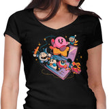 Pink Blob Game - Women's V-Neck