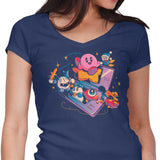 Pink Blob Game - Women's V-Neck