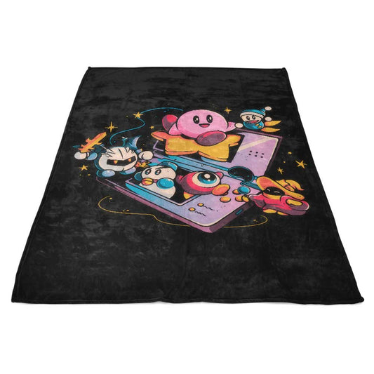 Pink Blob Game - Fleece Blanket