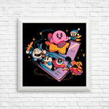 Pink Blob Game - Posters & Prints