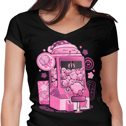 Pink Claw Machine - Women's V-Neck
