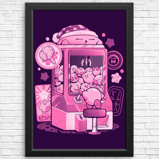 Pink Claw Machine - Posters & Prints