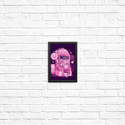 Pink Claw Machine - Posters & Prints