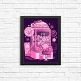 Pink Claw Machine - Posters & Prints