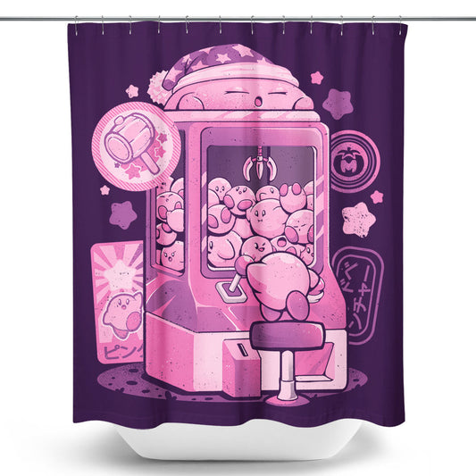Pink Claw Machine - Shower Curtain