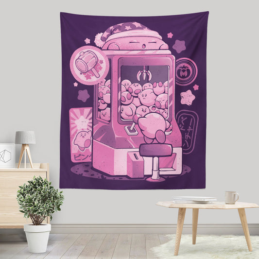 Pink Claw Machine - Wall Tapestry