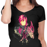 Pink Lightning - Women's V-Neck
