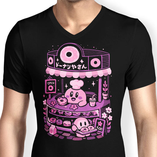 Pink Puff Donuts - Men's V-Neck