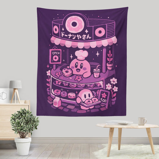 Pink Puff Donuts - Wall Tapestry